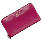 Pre-owned Leather wallets Prada Vintage , Pink , Dames