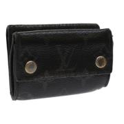 Pre-owned Canvas wallets Louis Vuitton Vintage , Black , Dames