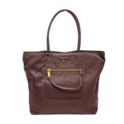 Pre-owned Leather prada-bags Prada Vintage , Purple , Dames