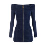 Blauwe Jurken voor Vrouwen Elisabetta Franchi , Blue , Dames