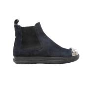 Pre-owned Suede sneakers Miu Miu Pre-owned , Blue , Dames