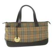 Pre-owned Canvas handbags Burberry Vintage , Beige , Dames