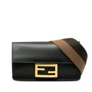 Pre-owned Leather fendi-bags Fendi Vintage , Black , Dames