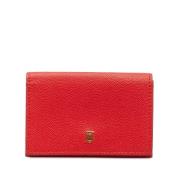 Pre-owned Leather wallets Burberry Vintage , Red , Dames