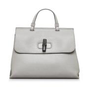 Pre-owned Leather handbags Gucci Vintage , White , Dames