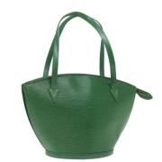 Pre-owned Leather louis-vuitton-bags Louis Vuitton Vintage , Green , D...