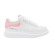 Witte Sneakers met Metalen Paneel Alexander McQueen , White , Dames