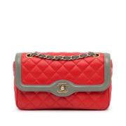 Pre-owned Leather shoulder-bags Chanel Vintage , Red , Dames