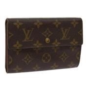 Pre-owned Canvas wallets Louis Vuitton Vintage , Brown , Dames