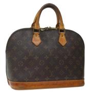 Pre-owned Canvas handbags Louis Vuitton Vintage , Brown , Dames