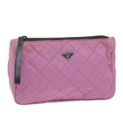 Pre-owned Nylon pouches Prada Vintage , Pink , Dames