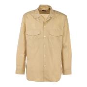 Heren Beige Zomer Overshirt Liu Jo , Beige , Heren