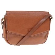 Pre-owned Leather shoulder-bags Burberry Vintage , Brown , Dames