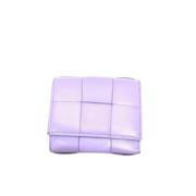 Pre-owned Canvas wallets Bottega Veneta Vintage , Purple , Dames