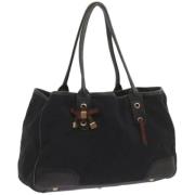 Pre-owned Leather totes Gucci Vintage , Black , Dames