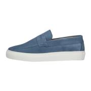 Blauwe Suède Loafer Sneaker Hybride Goosecraft , Blue , Heren