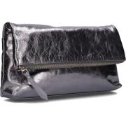 Zilver Metallic Clutch Zfelice Unisa , Gray , Dames