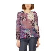 Paarse Flowing Cut Blouse met Schouder Cut-Outs Ba&Sh , Multicolor , D...