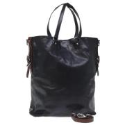 Pre-owned Leather handbags Prada Vintage , Black , Dames