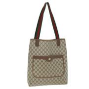 Pre-owned Canvas totes Gucci Vintage , Beige , Dames