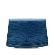 Pre-owned Leather handbags Louis Vuitton Vintage , Blue , Dames