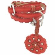 Pre-owned Leather belts Bottega Veneta Vintage , Red , Dames