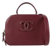 Pre-owned Leather handbags Chanel Vintage , Red , Dames