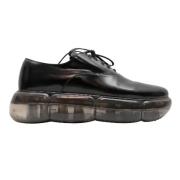 Pre-owned Leather flats Prada Vintage , Black , Dames