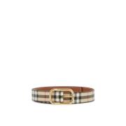 Riem met coating en patroon Burberry , Beige , Dames