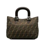 Pre-owned Leather handbags Fendi Vintage , Brown , Dames