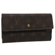 Pre-owned Canvas wallets Louis Vuitton Vintage , Brown , Dames