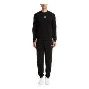 Effen Tracksuit met Elastische Taille en Zakken Emporio Armani EA7 , B...