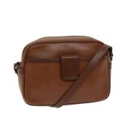 Pre-owned Leather shoulder-bags Burberry Vintage , Brown , Dames