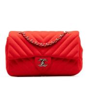 Pre-owned Leather chanel-bags Chanel Vintage , Red , Dames