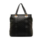 Pre-owned Leather handbags Gucci Vintage , Black , Dames