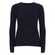 Blauwe Wol Kasjmier Trui voor Vrouwen Ralph Lauren , Blue , Dames