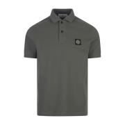 Groen Poloshirt met Gestreepte Details Stone Island , Green , Heren