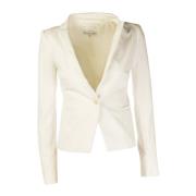 Damesblazer - Wit Zomerstijl Patrizia Pepe , White , Dames