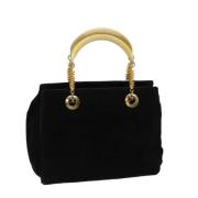 Pre-owned Suede handbags Fendi Vintage , Black , Dames