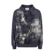 Gedrukte Divine Fit Katoenen Hoodie Iceberg , Multicolor , Heren