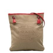 Pre-owned Canvas crossbody-bags Prada Vintage , Beige , Dames