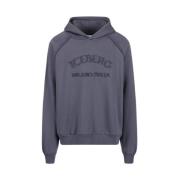 Logo Hoodie Iceberg , Gray , Heren