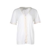 Pre-owned Cotton tops Balenciaga Vintage , White , Dames