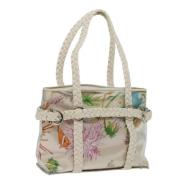 Pre-owned Vinyl totes Salvatore Ferragamo Pre-owned , Beige , Dames