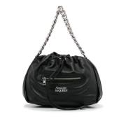 Pre-owned Leather shoulder-bags Alexander McQueen Pre-owned , Black , ...