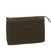 Pre-owned Canvas clutches Celine Vintage , Brown , Dames