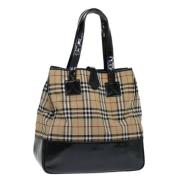 Pre-owned Canvas totes Burberry Vintage , Beige , Dames