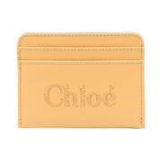 Geborduurde Logo Portemonnees Chloé , Yellow , Dames