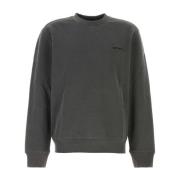 Donkergrijze Duster Script Sweater Carhartt Wip , Gray , Heren