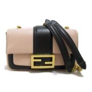 Pre-owned Leather crossbody-bags Fendi Vintage , Pink , Dames